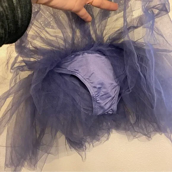 Weissman dance costume ballet jazz blue purple tutu Music Box Dancer 7916 MC - Picture 8 of 14